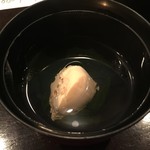 日本酒とおばんざいの京酒場 みとき - お通し:玉子豆腐のお吸い物