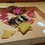 みえ田 - ◆穴子の塩焼き、銀杏つぶし揚げ。