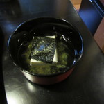 瓢亭 - 豆腐のお吸い物
