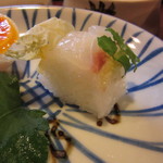 瓢亭 - 鯛のお寿司