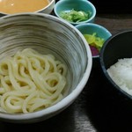 ダイニングしゃぶしゃぶ仁 - セットのうどん・ご飯・漬物