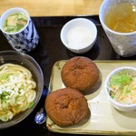 釜揚げうどん　小塚屋 - これ全部で480円