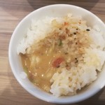鳥そば 真屋 - 味噌掛け飯