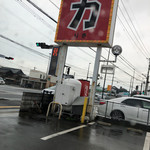 長浜ラーメン力 - 入り口の看板。