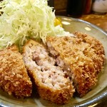 とんかつ おさむ - メンチカツ定食 750円