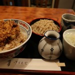 尾張屋 - かき揚丼セット900円