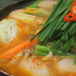 韓国料理 麦 - テッチャン鍋　これで１人前　３０００円　