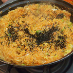 韓国料理 麦 - 鍋の最後はおじやでしめます