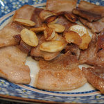 韓国料理 麦 - 豚三段腹　（サムギョプサル）　\1200