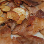 韓国料理 麦 - 豚三段腹　（サムギョプサル）　\1200