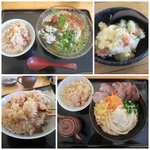 手打うどん長谷川 - 饂飩はたこ飯を付けて。。。