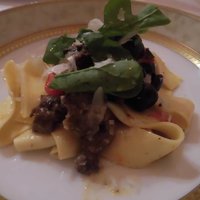 RISTORANTE REGA - 丹羽産猪と黒オリーブのパッパルデッレ