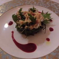 RISTORANTE REGA - 前菜２　タラバ蟹とグレープフルーツのサラダ