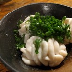 天史朗鮨 - 鱈の白子（完全ボイル）塩と万能ネギで頂きます