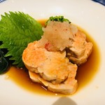 天ぷら 穴子蒲焼 助六酒場 - あん肝ポン酢。