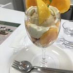 ル・フルティエ - 下の方に、カラメルもかかってました！柿と合うなんて！美味しい！