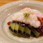 魚菜料理 縄屋 - 鰤とこなれずし、水茄子