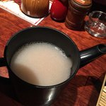 手打ちそば 創愿 - 蕎麦湯は白濁トロトロ系