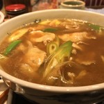 味奈登庵 - #食べログ的に撮るとこうなる。  
      カレー南蛮そばがさらに魅力的になる季節。