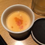 赤坂個室創作割烹 舞 - 名古屋コーチン鶏卵の本ズワイ本いくら乗せ冷製茶碗蒸し