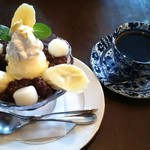 Kafe Erumitaju - 2017.1① 和のコーヒーゼリーセット ￥880
