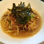 2017.4② きのこ類の和風おろしパスタ♪ ※パスタランチ(サラダ・バケット・ドリンク付)￥950