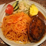 クイーン - 2017.7① ハンバーグスパゲティナポリタン￥670