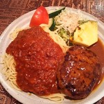 クイーン - 2017.7② ハンバーグスパゲティミート￥670