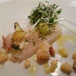 アル・ケッチァーノ - 「お魚のテリーヌ仕立て いろんなハーブとブドウで」