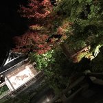 あさば - お部屋からの眺め    能舞台と紅葉、池