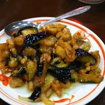 中華　福苑 - 茄子と鶏肉炒め