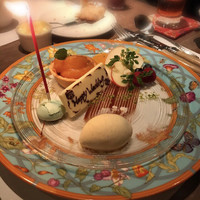 フレンチ割烹 宿 - Happy wadingプレート付きのデセール