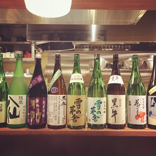 ドリンク厳選！全国の美味しい日本酒を豊富に取り揃えました！