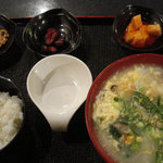 韓国料理 釜山 - カルビクッパ定食（\750）