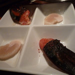 炭火焼肉 あもん - オマールの爪＆平貝：食べ応え充分なオマール