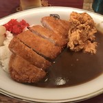 カリーのクジャク食堂 - カツカリー 唐揚げサービス