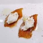 創作イタリアン Gemelli - シェフから奈良漬をつかった一品を頂きました(^○^)