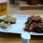 家庭料理 小川 - 高野豆腐と牛肉しぐれ