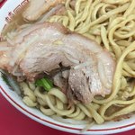 ラーメン二郎 - イベリコ豚 接写！ いつもの豚の1/3〜1/4くらいか？