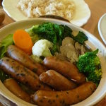 セント シュバイン - 玄米ご飯とたっぷりのお野菜がヘルシー♪