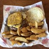 Fuddruckers - 料理写真:The Double Deluxe Cheeseburger(Combo)♪