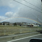 Momijiya - 今回は帰路で、先々週の往路に続きまた奇麗な虹が架かりました