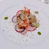 ル・マンジュ・トゥー - 和歌山県産アシアカエビ、根菜とトリュフ、アンチョビバター