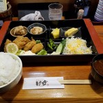 わらば - カキフライ定食 ごはん大盛