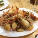 黒美林 - 海老とニンニクの炒めハーフサイズ