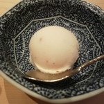 てんぷら 深町 - リンゴシャーベット