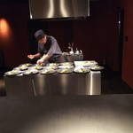 山形座 瀧波 - 料理長が一皿ずつ丁寧に盛りつけて行きます♪