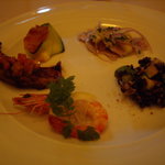 カーサ ヴェッキア - 当夜の前菜盛り合わせ