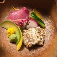 比良山荘 - 鯉の洗い/鰻の焼霜