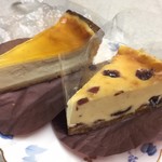 ケーキ工房 森のおくりもの - チーズケーキ2種 ¥330+¥400 内税